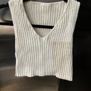 Crop sweater top